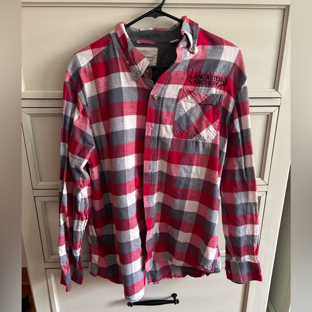 Red Plaid Men's Shirt